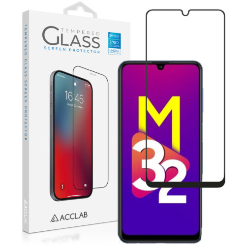 Скло захисне ACCLAB Full Glue Samsung M32 Black (1283126513787) – ACCLAB