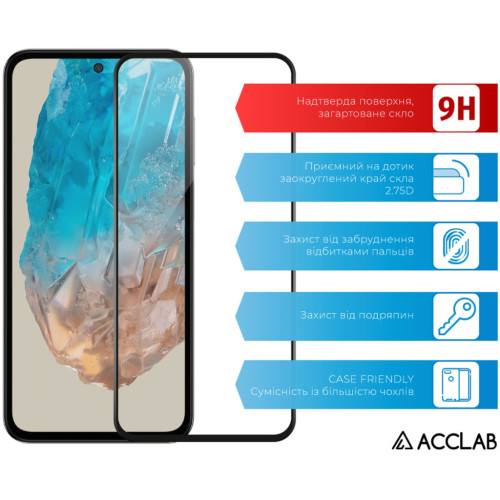 Скло захисне ACCLAB Full Glue Samsung M35 Black (1283126593833) – ACCLAB (вид 2)