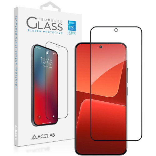Скло захисне ACCLAB Full Glue Xiaomi 13 Black (1283126559297) – ACCLAB