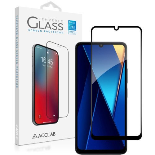 Скло захисне ACCLAB Full Glue Xiaomi Poco C65 Black (1283126583636) – ACCLAB