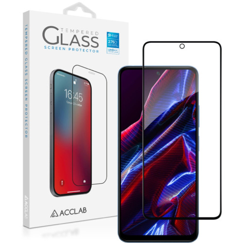 Скло захисне ACCLAB Full Glue Xiaomi Poco X5 Black (1283126567360) – ACCLAB