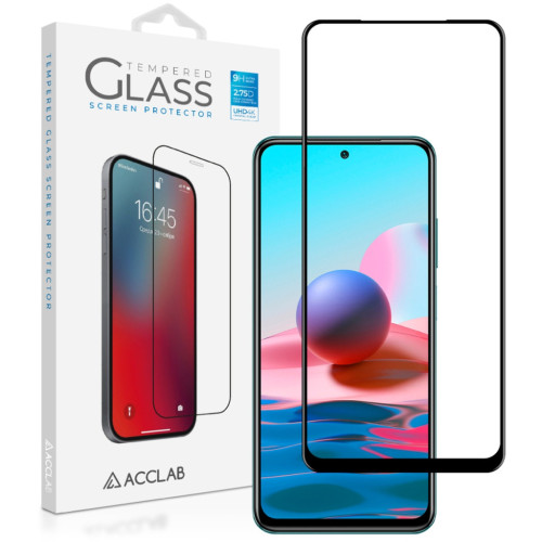 Скло захисне ACCLAB Full Glue Xiaomi Redmi Note 10 Black (1283126511295) – ACCLAB