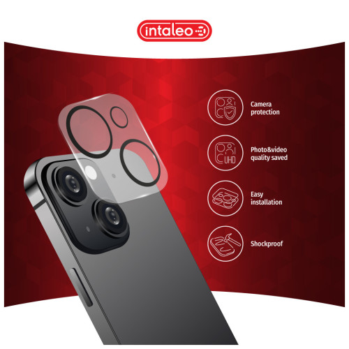 Стекло защитное Intaleo Camera Lens Apple Iphone 15 Plus Black (1283126576850) – Intaleo (вид 2)