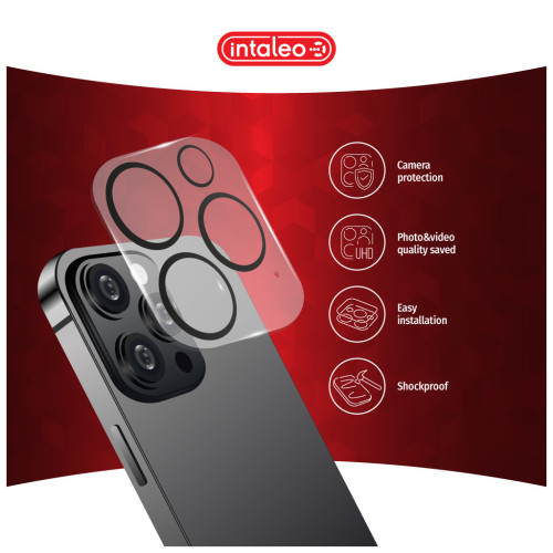 Стекло защитное Intaleo Camera Lens Apple Iphone 15 Pro/15 Pro Max Black (1283126576867) – Intaleo (вид 2)