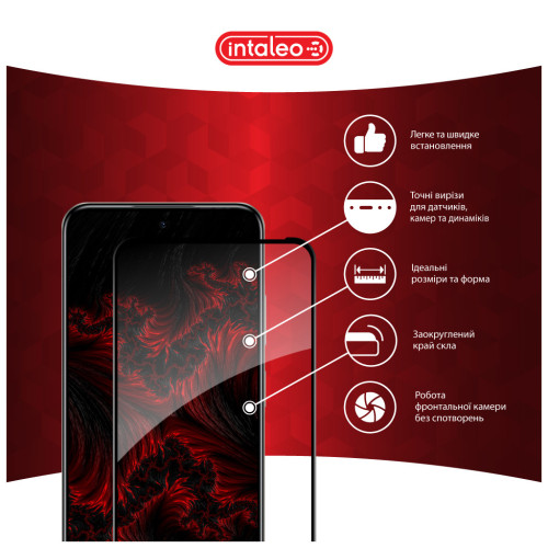 Скло захисне Intaleo Full Glue Infinix Hot 50i Black (1283126607332) – Intaleo (вид 2)