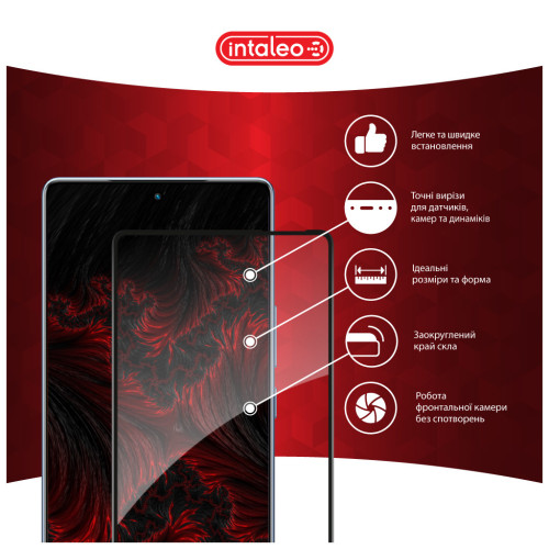 Скло захисне Intaleo Full Glue Infinix Note 40 4G Black (1283126594915) – Intaleo (вид 2)