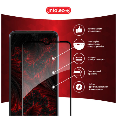 Скло захисне Intaleo Full Glue Oppo A18 Black (1283126583179) – Intaleo (вид 2)