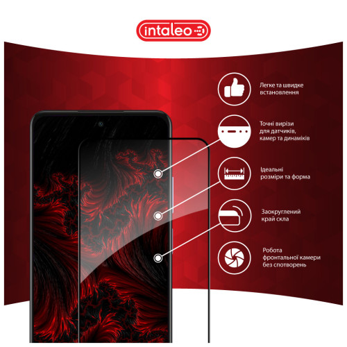Скло захисне Intaleo Full Glue Oppo A3 5G Black (1283126598760) – Intaleo (вид 2)