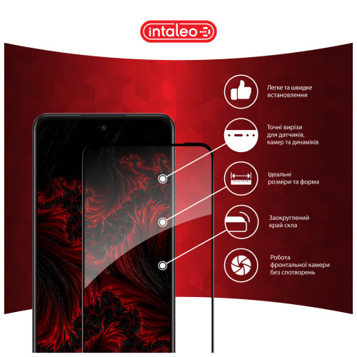 Скло захисне Intaleo Full Glue Oppo A3x Black (1283126598784) – Intaleo (вид 2)