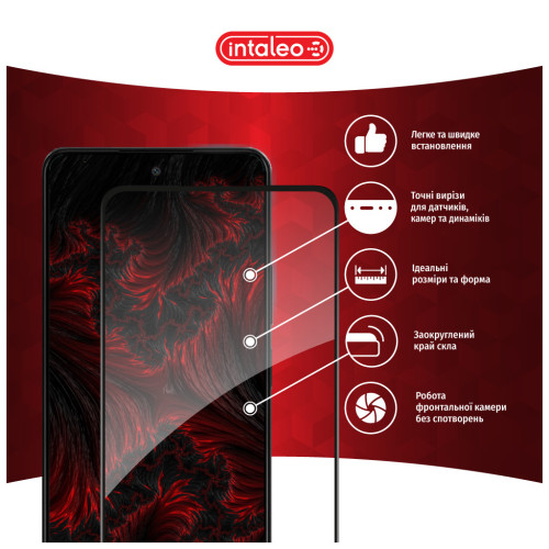 Стекло защитное Intaleo Full Glue Oppo A58 4G Black (1283126583490) – Intaleo (вид 2)