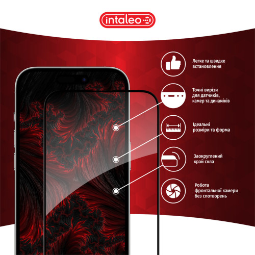 Скло захисне Intaleo Full Glue RealMe C55 Black (1283126579745) – Intaleo (вид 2)