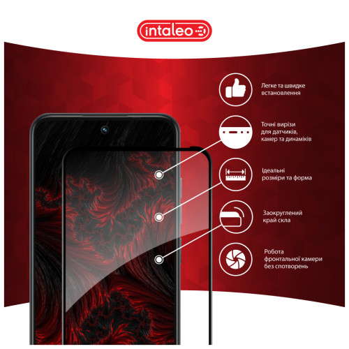 Скло захисне Intaleo Full Glue Tecno Spark Go 1 Black (1283126607783) – Intaleo (вид 2)