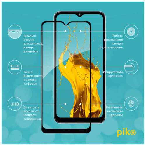 Скло захисне Piko Full Glue Xiaomi Redmi A2+ Black (1283126564611) – Piko (вид 1)