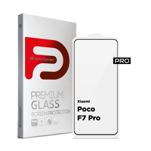 Стекло защитное Armorstandart ArmorStandart Pro Xiaomi Poco F7 Pro Black (ARM80413) – Armorstandart