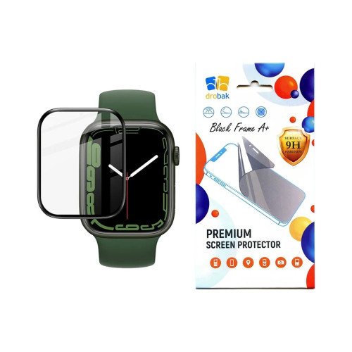 Скло захисне Drobak Apple Watch Series 10 42mm Black Frame A+ (323233) – Drobak