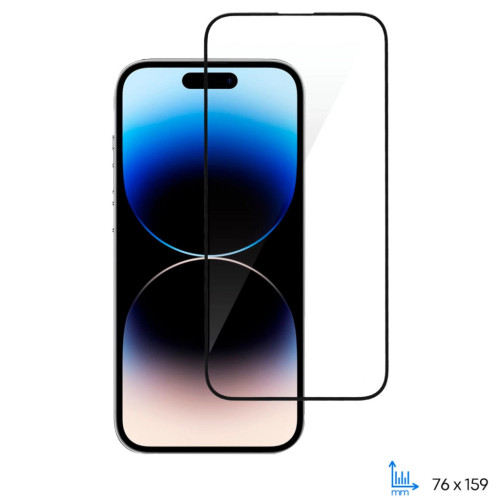 Скло захисне 2E iPhone 14 Pro Max 2.5D FCFG black (2E-IP-14PM-6.7-SMFCFG-BB) – 2E
