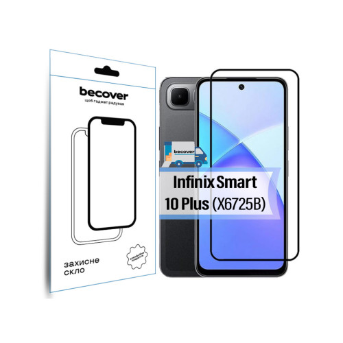 Скло захисне BeCover Infinix Smart 10 Plus (X6725B) Black (713726) – BeCover