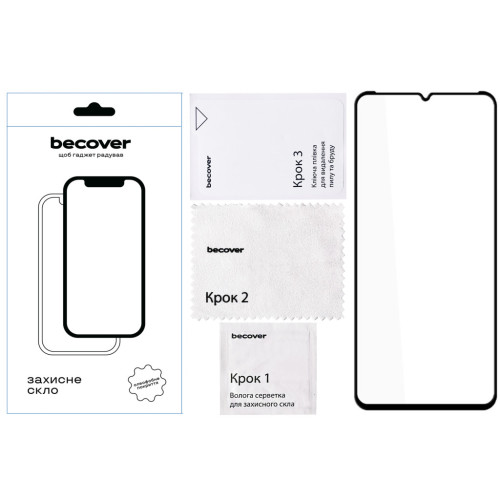 Скло захисне BeCover Nokia G42 10D Black (711555) – BeCover (вид 1)