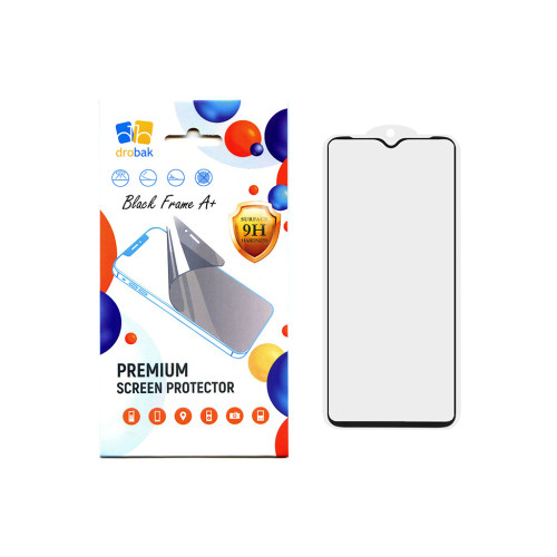 Скло захисне Drobak Samsung Galaxy A03 Core Black Frame A+ (616155) – Drobak