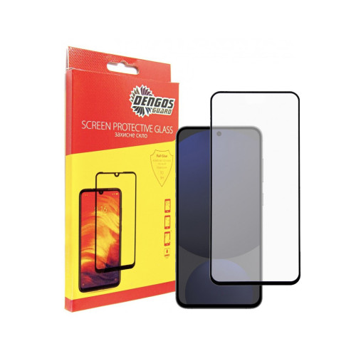 Стекло защитное Dengos Full Glue Samsung Galaxy S24 FE (black) (TGFG-380) – DENGOS