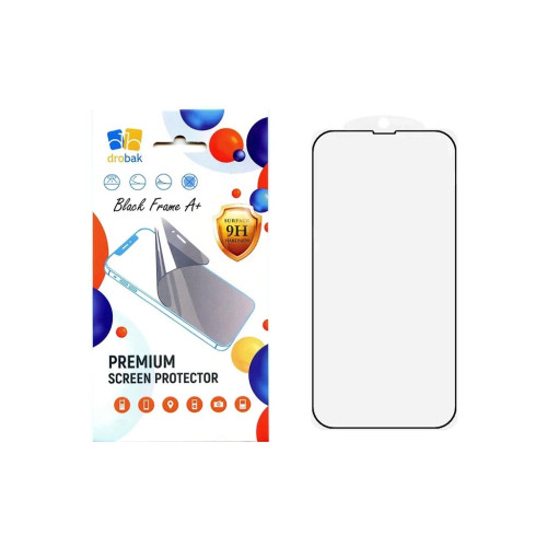 Скло захисне Drobak Apple iPhone 16e Black Frame A+ (383876) – Drobak