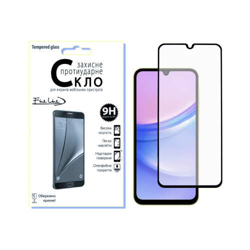 Стекло защитное Fine Line Samsung Galaxy A15 Black (FL-TGFG-335) – Fine Line