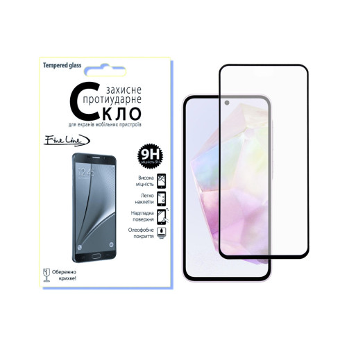 Стекло защитное Fine Line Samsung Galaxy A35 Black (FL-TGFG-344) – Fine Line
