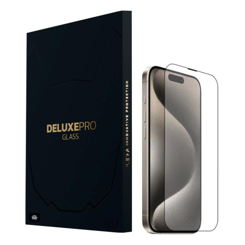 Стекло защитное iLera DeLuxe Original Glass iPhone 15 Pro (ILFCDL15PR) – iLera