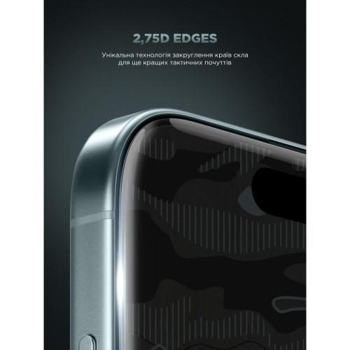 Стекло защитное Armorstandart Infinity Black Icon 2.75D Apple iPhone 17 Pro Max (ARM86415) – Armorstandart (вид 2)