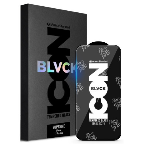 Скло захисне Armorstandart Supreme Black Icon Apple iPhone 17 Pro Max (ARM86401) – Armorstandart