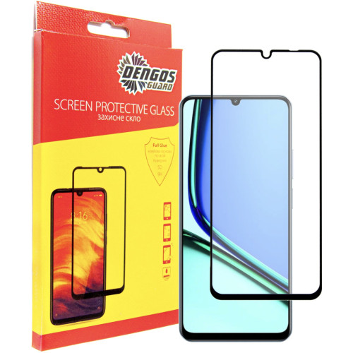 Стекло защитное Dengos Full Glue Realme Note 60 Black (TGFG-400) – DENGOS