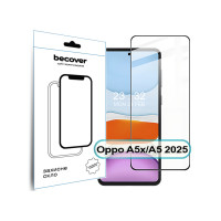 Стекло защитное BeCover Oppo A5x / A5 2025 (4G/5G) Black (713931)