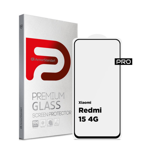 Скло захисне Armorstandart Pro Xiaomi Redmi 15 4G (ARM85415) – Armorstandart