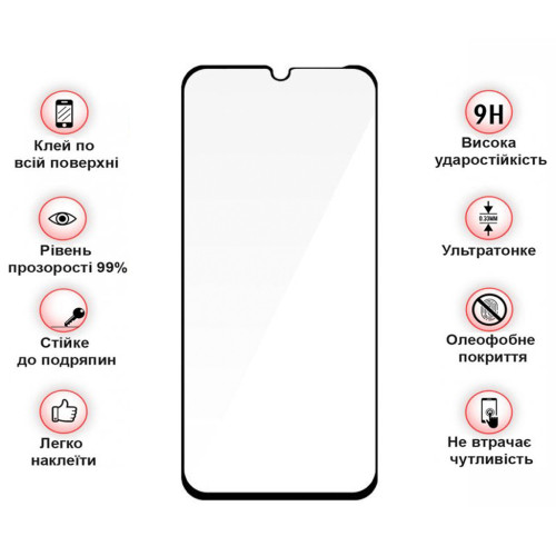 Стекло защитное BeCover Xiaomi Redmi 15C 4G/5G Black (713907) – BeCover (вид 2)