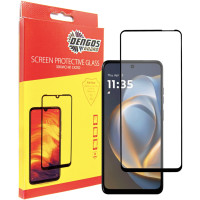 Стекло защитное Dengos Full Glue Motorola G05 (black) (TGFG-396)