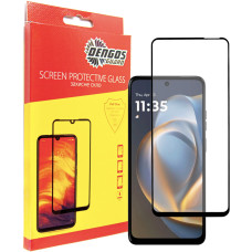 Стекло защитное Dengos Full Glue Motorola G05 (black) (TGFG-396)