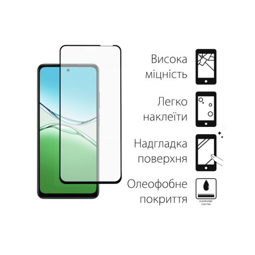 Стекло защитное Dengos Full Glue OPPO A5 4G Black (TGFG-402) – DENGOS (вид 1)