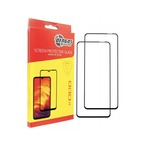 Скло захисне Dengos Oppo A40m Black 2 pcs (DG-TG2P-80) – DENGOS