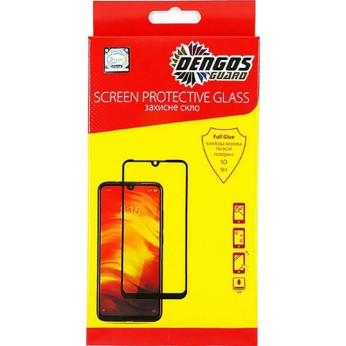 Скло захисне Dengos Full Glue OPPO A3X (black) (TGFG-377) – DENGOS