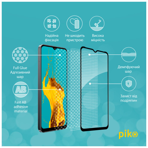 Скло захисне Piko Full Glue Realme C30 (1283126546204) – Piko (вид 2)
