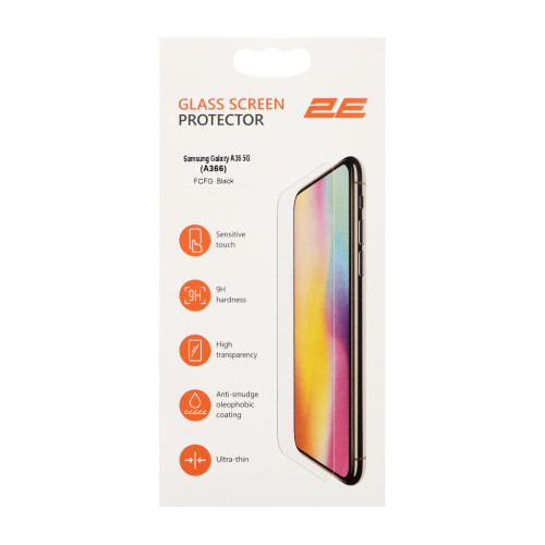 Стекло защитное 2E Samsung Galaxy A36 5G (A366) 2.5D FCFG black (2E-G-A36-SMFCFG-BB) – 2E (вид 1)