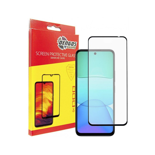Стекло защитное Dengos Full Glue Xiaomi Redmi 13x 4G Black (TGFG-425) – DENGOS
