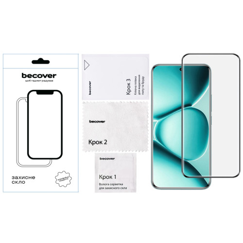 Скло захисне BeCover Xiaomi Redmi Note 15 Pro Plus 5G Black (714791) – BeCover (вид 1)