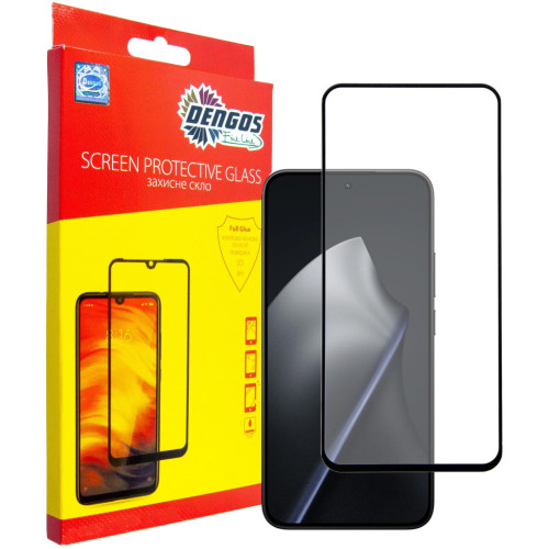 Стекло защитное Dengos Full Glue Xiaomi 15T/15T Pro Black (TGFG-430) – DENGOS