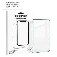 Скло захисне BeCover 3D Edge Full Cover Apple iPad Air 11" M2/M3 (2024/2025) (714774)