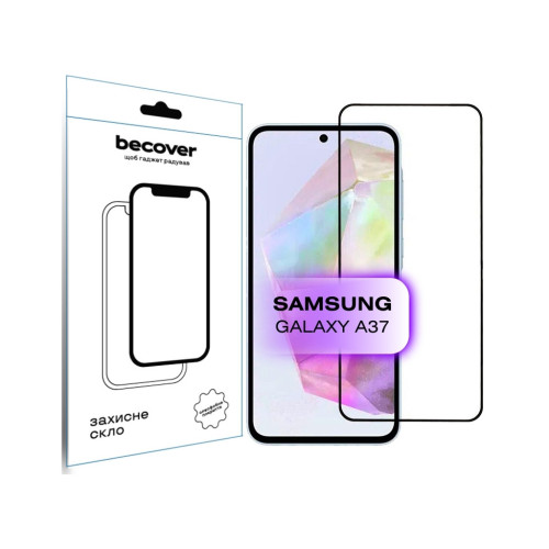 Скло захисне BeCover Samsung Galaxy A37 SM-A376 Black (714916) – BeCover