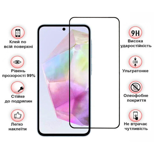 Скло захисне BeCover Samsung Galaxy A37 SM-A376 Black (714916) – BeCover (вид 2)