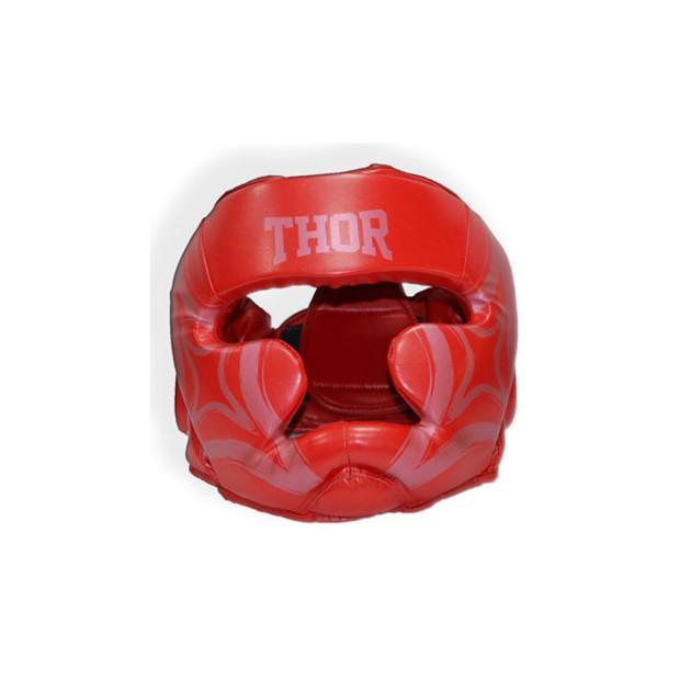 Боксерський шолом Thor 727 Cobra M Red (727 (Leather) RED M)