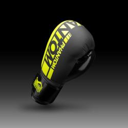 Боксерські рукавички Phantom APEX Elastic Neon Black/Yellow 12oz (PHBG2300-12)