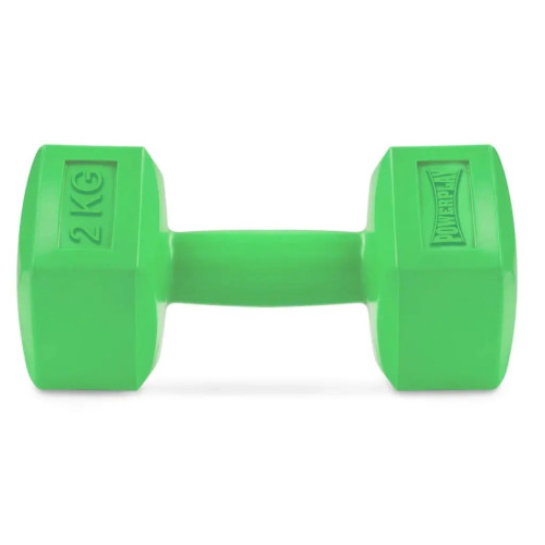 Гантель PowerPlay 4124 Hercules 2 кг Green (PP_4124_2kg) – PowerPlay